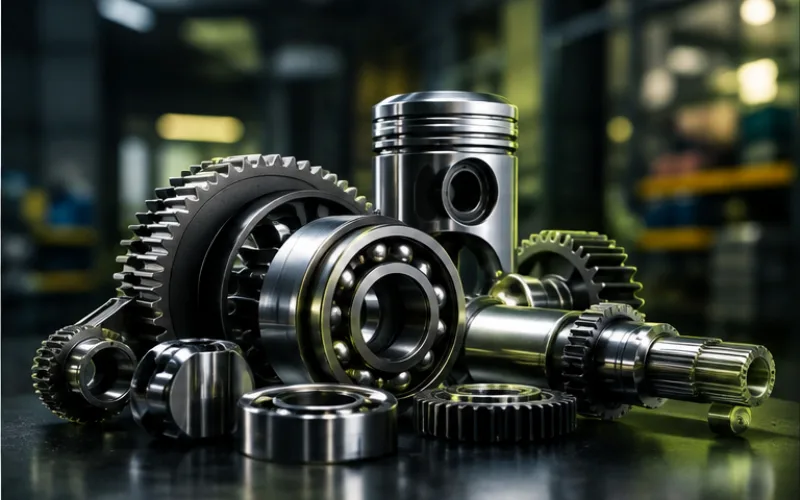 Industrial gears, bearings and metal components representing an auto and cycle components exporter