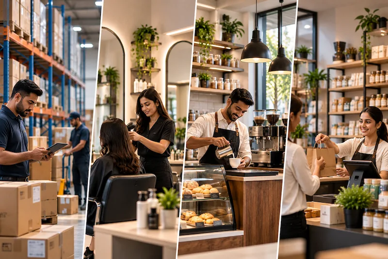 Digital marketing services for local and professional businesses including warehouse, salon, cafe and retail businesses